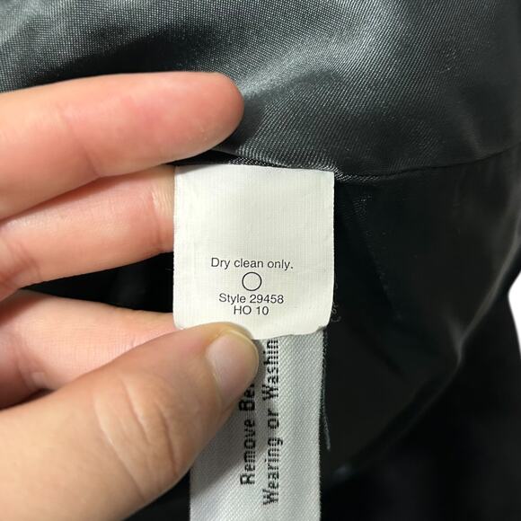 J. Crew Stadium Cloth Nello Gori Peacoat Women's Sz 2 Charcoal Gray Timeless - Picture 5 of 5